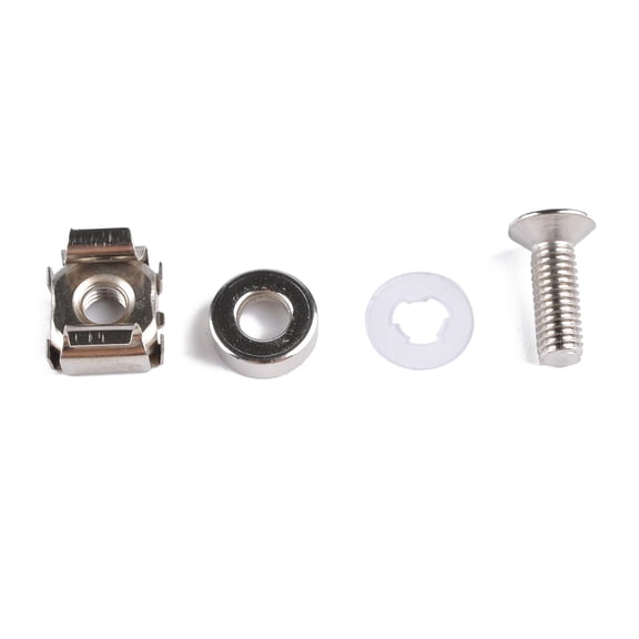 PENIKOKO 20Pcs Durable Carbon Steel M5 Cage Nuts with Screws for Hole Server Cabinets