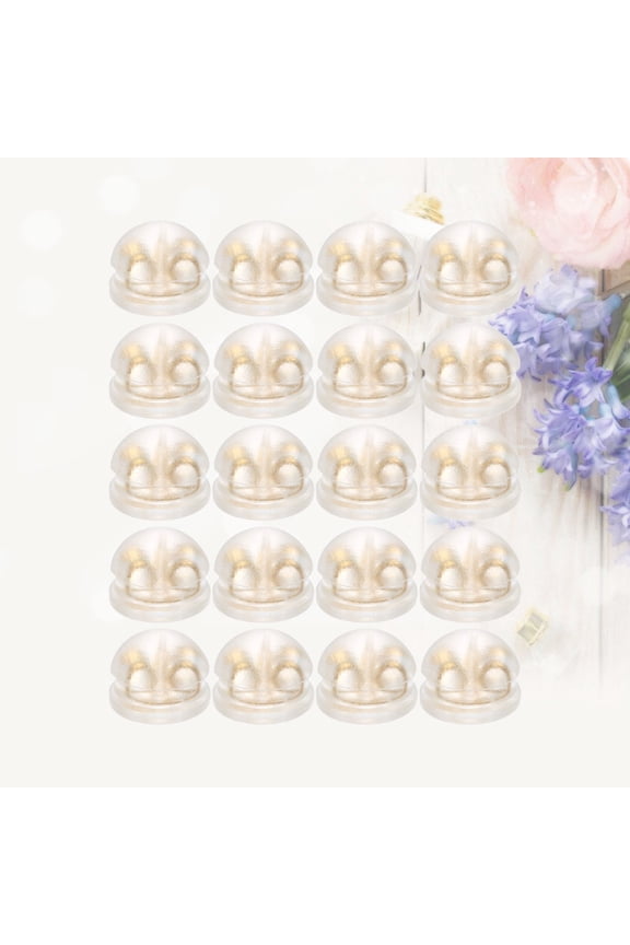 20 Pieces Silicone Earring Backs Comfortable Secure Stoppers for
