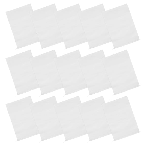 PENIKOKO 20Pcs Heavy Duty White Polypropylene Sandbags for Flood Barriers and Emergency Use