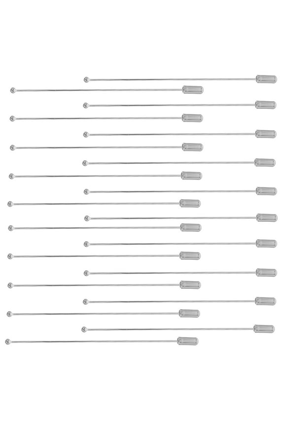 20 Pieces Boutonniere Pins with Stainless Steel Safety Caps for Wedding, Prom, and Formal Clothing Accessories