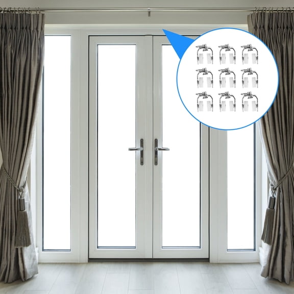 PENIKOKO 20Pcs Plated Silver Curtain Rollers Sliding Wheels for Curtain Rail Track Accessories with Stable Fit