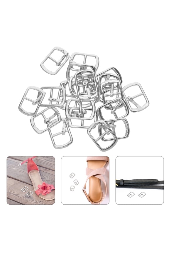 20Pcs Silver Slide Buckles with Precision Adjustment for Handmade Bags and Backpacks
