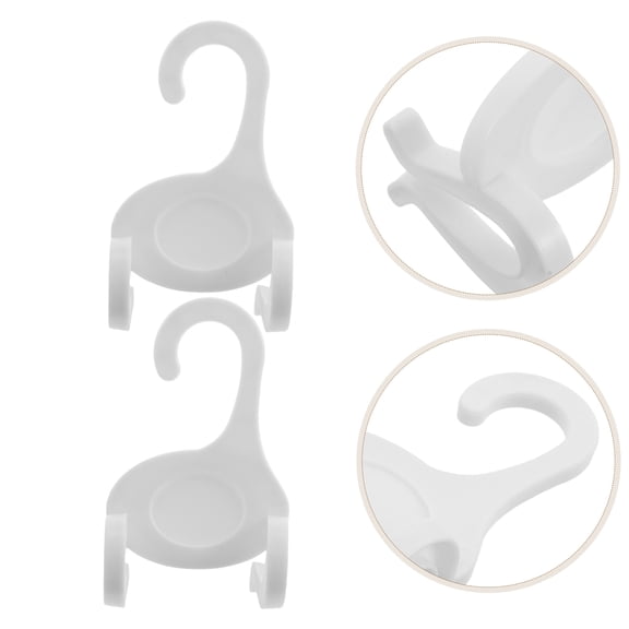 PENIKOKO Plastic Shoe Hanger Hooks, U Shape, Versatile for Closets, Laundry, 20Pcs