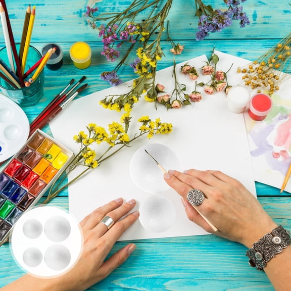 PENIKOKO 20Pcs White Smooth Foam Balls for DIY Crafts Suitable for Weddings and Festive Use