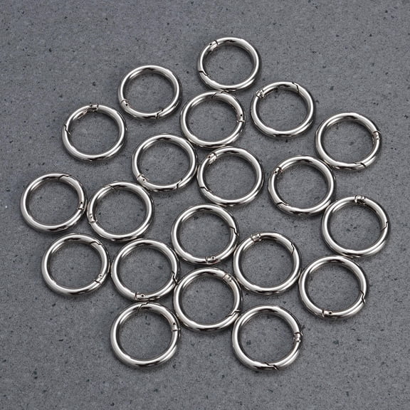 PENIKOKO 20Pcs Zinc Alloy Silver Split Jump Rings for Jewelry Making Resistant to Tarnish and Corrosion