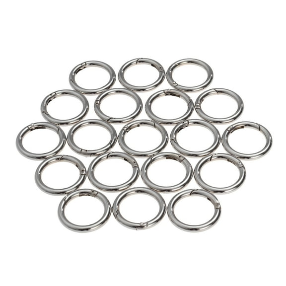PENIKOKO 20Pcs Zinc Alloy Silver Split Jump Rings for Jewelry Making Resistant to Tarnish and Corrosion