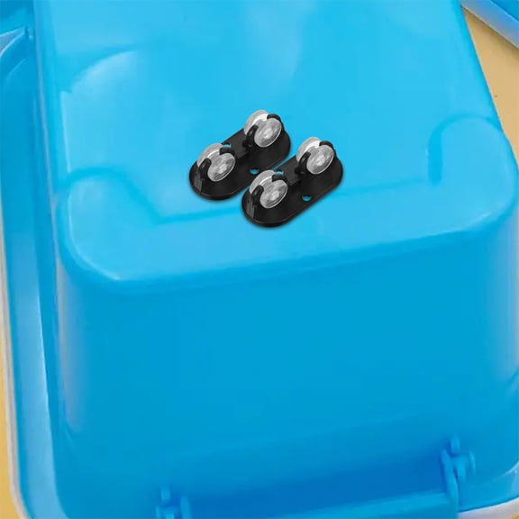 PENIKOKO 20pcs Black Movable Caster Wheels Easy Installation for Organizers