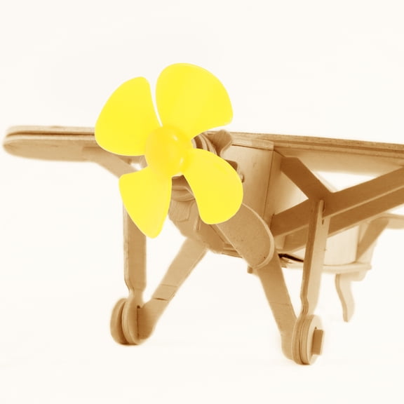 PENIKOKO 20pcs Micro Propeller Props micro fan tools for Hobbyist Projects with Yellow Plastic and Noise Reduction