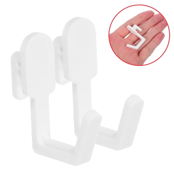 PENIKOKO 20-Pack White Pegboard Hooks for Wall Display, Garage, Kitchen, Tool Organizer, and Easy to Install