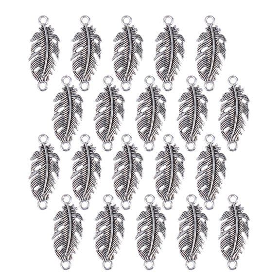 PENIKOKO 20 Pieces Vintage Alloy Wing Tassel Charms for Jewelry Making, Craft Supplies, Cosplay Accessories