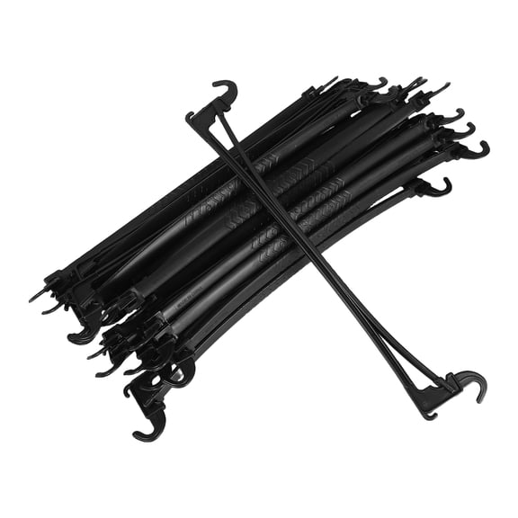 PENIKOKO 20pcs Wardrobe Tube Support Hanger Locking Bar Plastic Non Slip for Closet Organization