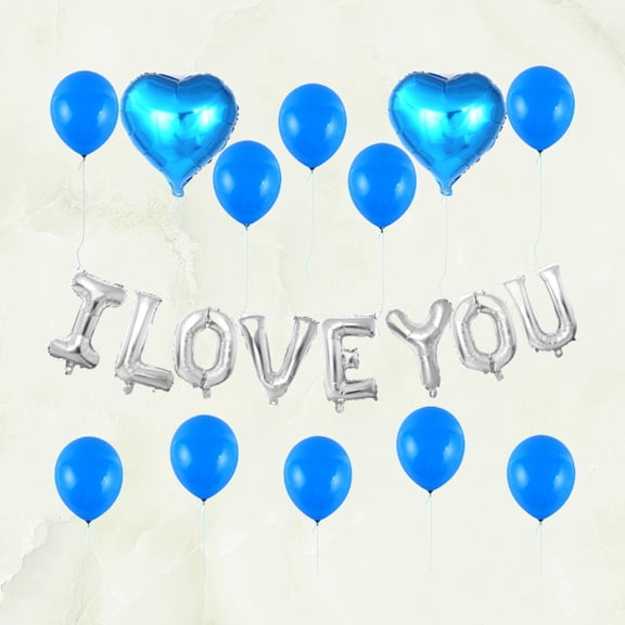 PENIKOKO 21pcs Assorted Color Love Heart Balloons Inflatable for Wedding Proposal Party Home Decoration