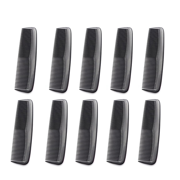 PENIKOKO 24 Pcs Haircutting Comb Set Antistatic Black Plastic Barber Combs for Dry Hair Styling and Grooming