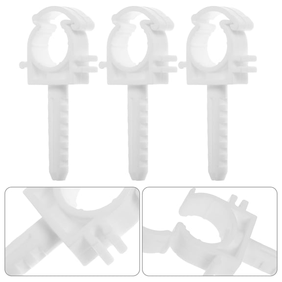 PENIKOKO 24Pcs U-Shaped Plastic Pipe Clamp for Holding Hoses 0.79in Inner Diameter
