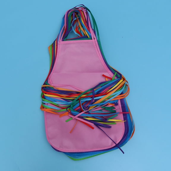 PENIKOKO 24pcs Children's Aprons Nonwoven Fabric Protective for Outdoor BBQ and Crafts