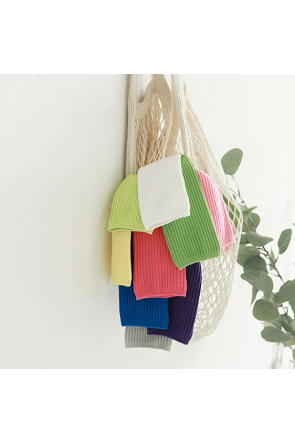 2 Pairs Yellow Mid-Calf Cotton Socks Comfortable Breathable Socks for Everyday Wear