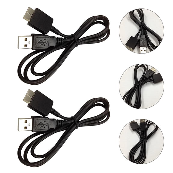 PENIKOKO 2Pcs Audio Adapter Cable for Mp3 Mp4 Player Black Copper Core with Dust Resistant Design