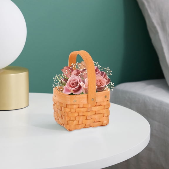 PENIKOKO 2-Pack Storage Baskets for Dollhouses, Miniature Decor, Organizing Small Items and Crafts