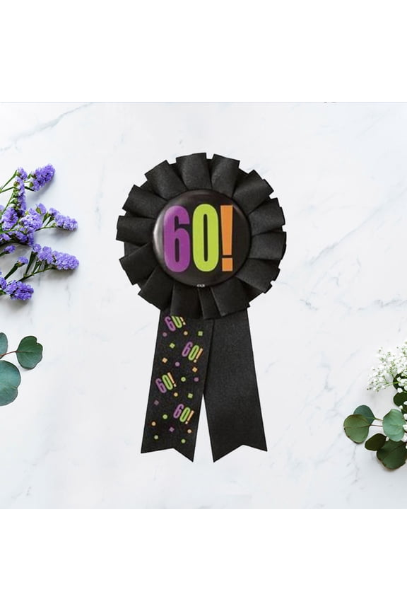 2-Pack Birthday Party Accessories Black Novelty Brooches Decorative Pins for Celebrations