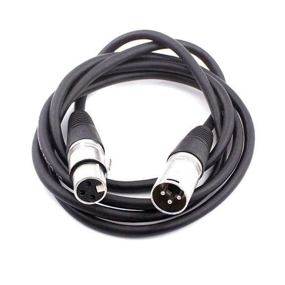 PENIKOKO 2-Pack Black Audio Cable Male to Female for Mixing Console Live Sound Events and Studio Use