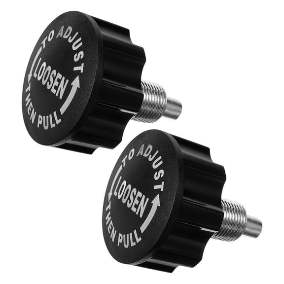 PENIKOKO 2Pcs Black Pull Pin Spring Knob Replacement for Weight Bench and Exercise Bike Parts