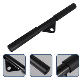 PENIKOKO 2-Pack Black Steel Straight Bar for Cable Machine, Gym Workout, Strength Training, Muscle Building Equipment