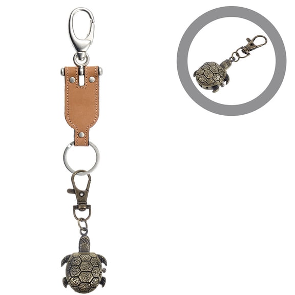 PENIKOKO 2-Pack Pocket Watch Keychain with Alloy Construction Vintage Style Pendant