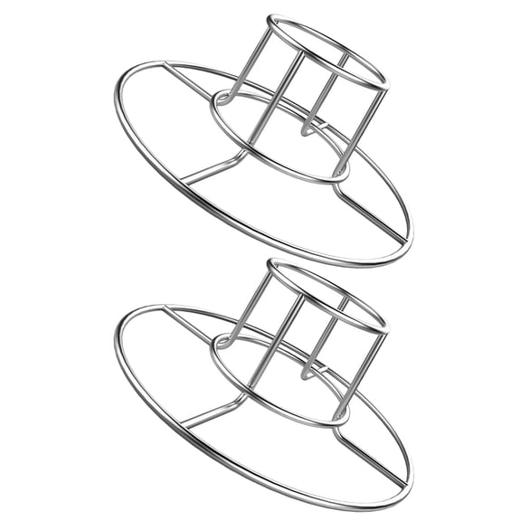 PENIKOKO 2Pcs Easy Carry Stainless Steel Chicken Grilled Rack Round Beer Stand for Bbq