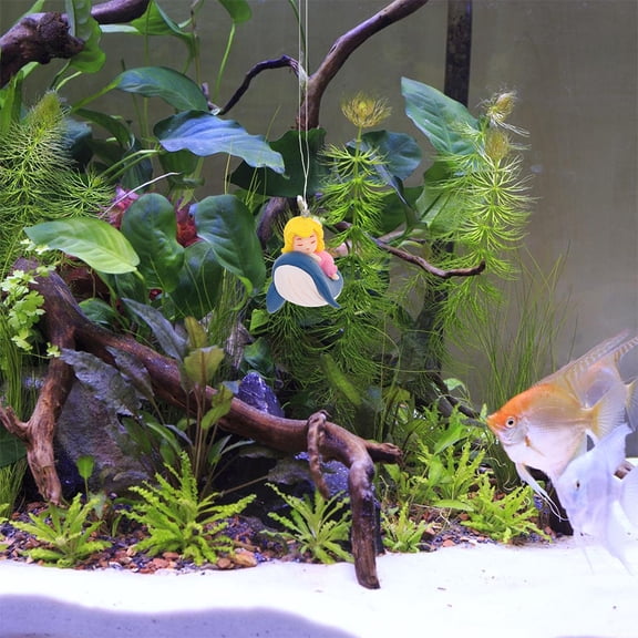 PENIKOKO 2-Pack Floating Aquarium Ornaments for All Fish Tanks, Fish Tank Decorations for Freshwater and