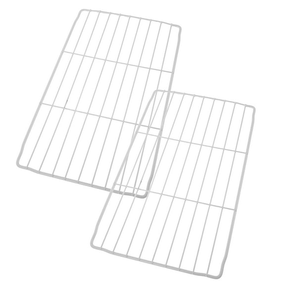 PENIKOKO 2Pcs Freezer Rack Fridge Organizer White Iron Storage Racks for Home Use