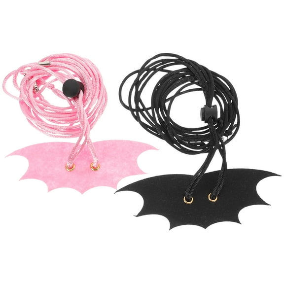 PENIKOKO 2Pcs Hamster Leash with Wing Small Animal Harness Rope for Pet Rats and Mice Assorted Colors
