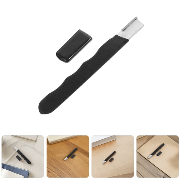 PENIKOKO 2-Pack Garden Tool Sharpener for Shears, Pruners, Scissors - , Easy to Use, Multipurpose Black Sharpener