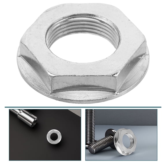 PENIKOKO 2Pcs Nuts Set for Washing Machine Clutch Silver Stainless Steel Deceleration Effect