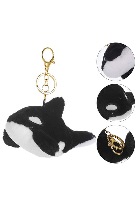 2Pcs Palm Keychain Cute Plush Whale Accessory For Personal Accessories Multi PP Cotton