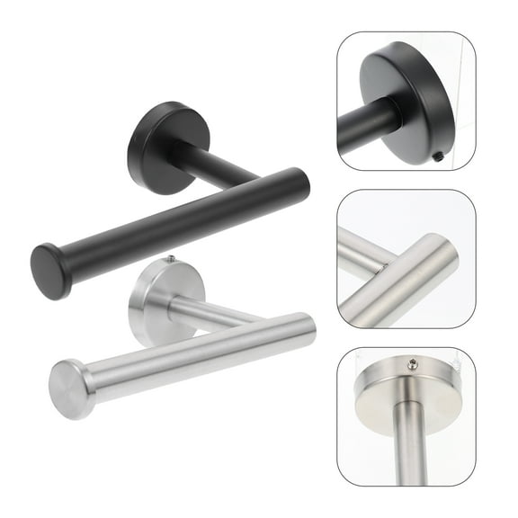 PENIKOKO 2-Pack Paper Towel Holder for Kitchen, 304 Stainless Steel, Assorted Colors, Simple Design, Household Accessory