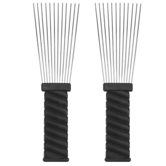 PENIKOKO 2Pcs Pin Tail Combs Haircutting Comb Black for Hair Styling Hairdressers