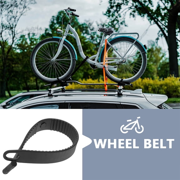 PENIKOKO Durable Bike Fastening Strap Black Rubber Belts for Outdoor Use
