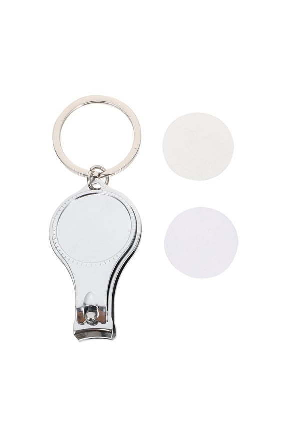 2-Pack Portable Plated Metal Nail with Keychain, Multipurpose Travel Tool