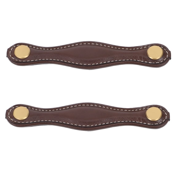 PENIKOKO 2Pcs Pu Cabinet Knobs: Vintage Furniture Drawer Handles for Diy Enthusiasts