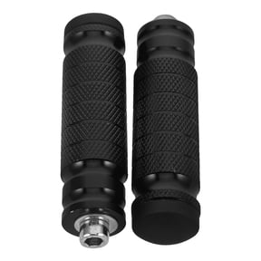 PENIKOKO 2-Pack Black Metal Rear Passenger Foot Pegs, and Easy to Install for Outdoor Motorcycle Riding