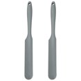 thumbnail image 1 of PENIKOKO 2-Pack Grey Silicone Jar Spatulas for Kitchen Use, Cream Scraper and Baking Tools, Flexible and, 1 of 7