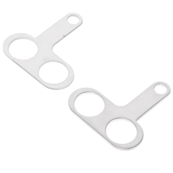PENIKOKO 2Pcs Silver Stainless Steel Handlebar Mount Clamps Bracket for Various Challenging Terrains 16Mm Hole Diameter