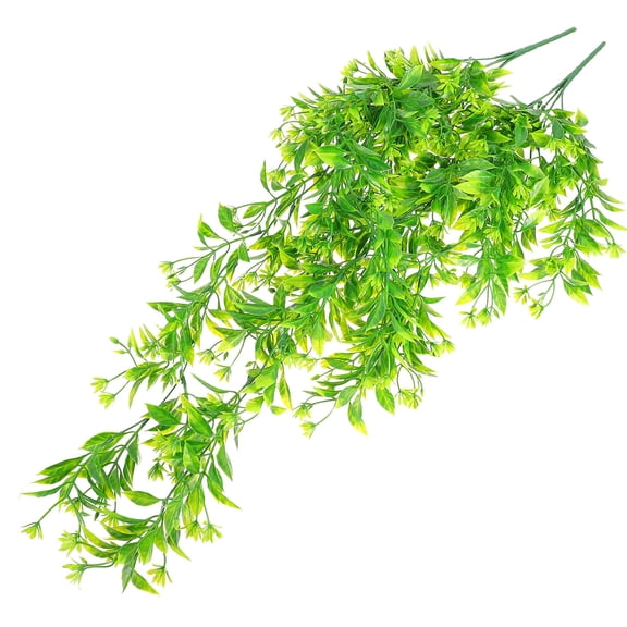 PENIKOKO 2-Pack Artificial Green Vine Rattan Simulation Plant for Wedding, Office, Home and Party Decoration
