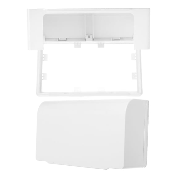 PENIKOKO 2-Pack Socket Covers White Plastic Splash-Proof Electrical Outlet Protectors for Outdoor Use