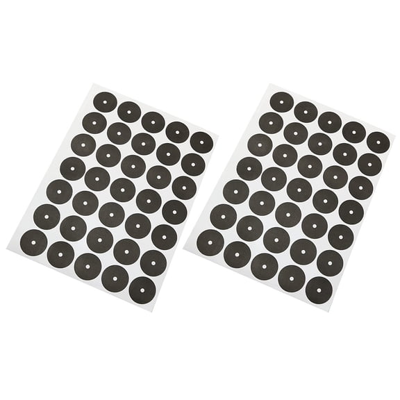 PENIKOKO 2Sheets Reliable Wear-Resistant Pool Table Marker Black Round Snooker Dots