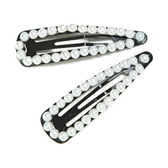 PENIKOKO 2pcs Glitter Hair Clips Small Snap Hair Clips Chic for Birthday All Seasons