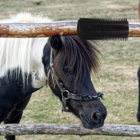 PENIKOKO 2pcs Horse Scratching Post Pad Flexible Rubber Scratcher Panels
