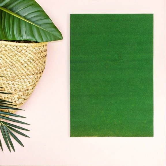 PENIKOKO 2pcs Realistic Grass for DIY Craft and Model Making - Green Nylon Artificial Grass Rug for Outdoor Decor