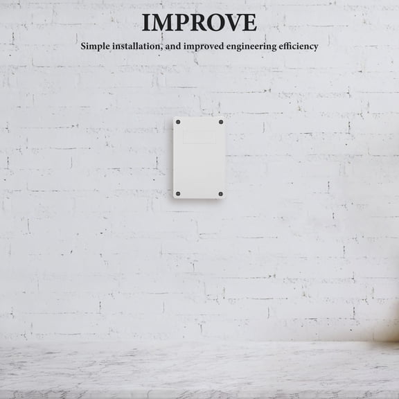 PENIKOKO Set of 2 White Plastic Electronic Enclosure Boxes for Harsh Environmental Conditions