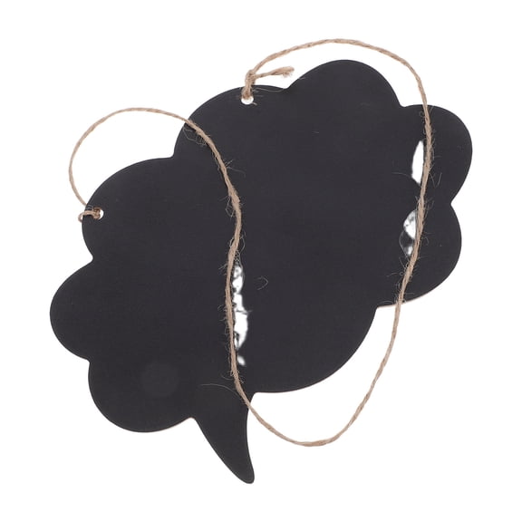 PENIKOKO 3-Pack Black Wooden Hanging Chalkboard Message Boards for Notes, Reminders, and Home Decoration